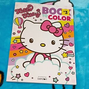 Hello Kitty Book to Color - Pink & White